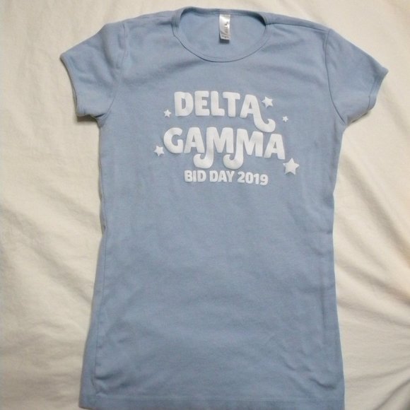 Delta Gamma DG DeeGee 2 Sorority Tees and Tank Top Lot of 2 Size Small - Picture 2 of 8